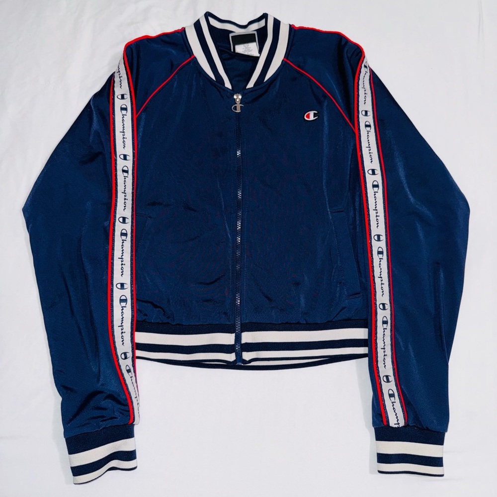 Champion Women’s Blue Full Zip Track Jacket Size Medium
